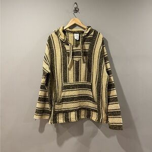 Boho Oland Wool Poncho Sweater / Hoodie